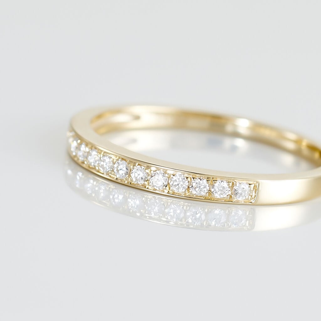 Alliance Rhea Or Jaune Diamant - Bijoux Pierres Pr&eacute;cieuses Femme | Histoire d&rsquo;Or