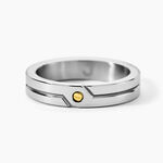 Bague Jourdan Ilker Acier Argent&eacute; - Bagues Homme | Histoire d&rsquo;Or
