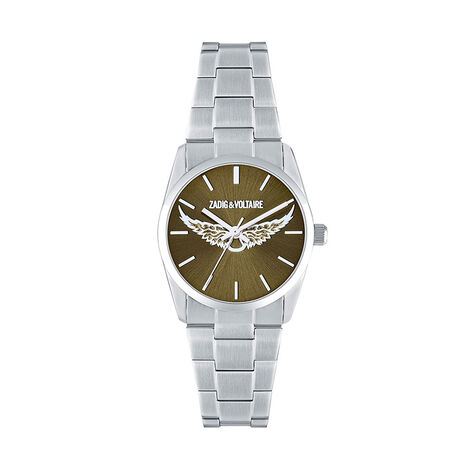 Montre Zadig 33 Kaki - Montres &eacute;tanches Femme | Histoire d&rsquo;Or