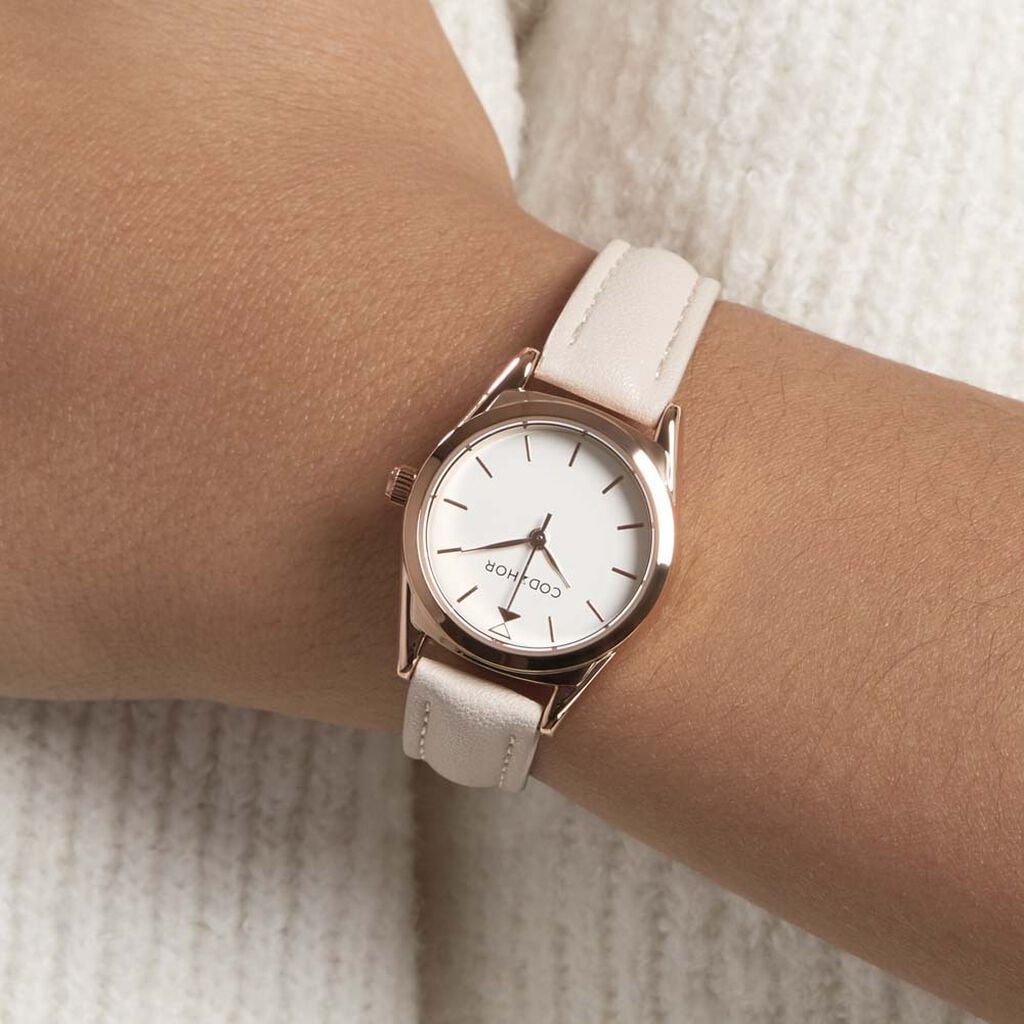 Montre Codhor Anais Blanc - Montres &eacute;tanches Femme | Histoire d&rsquo;Or