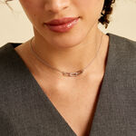 Collier Trait D'union Argent Blanc Oxyde De Zirconium - Colliers fantaisie Femme | Histoire d&rsquo;Or