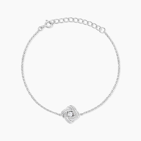 Bracelet Anasthase Argent Blanc Oxyde De Zirconium - Bracelets Pierre Femme | Histoire d&rsquo;Or