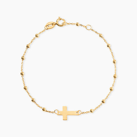 Bracelet Evelina Maille Boule Or Jaune - Bracelets Chretiens Enfant | Histoire d&rsquo;Or