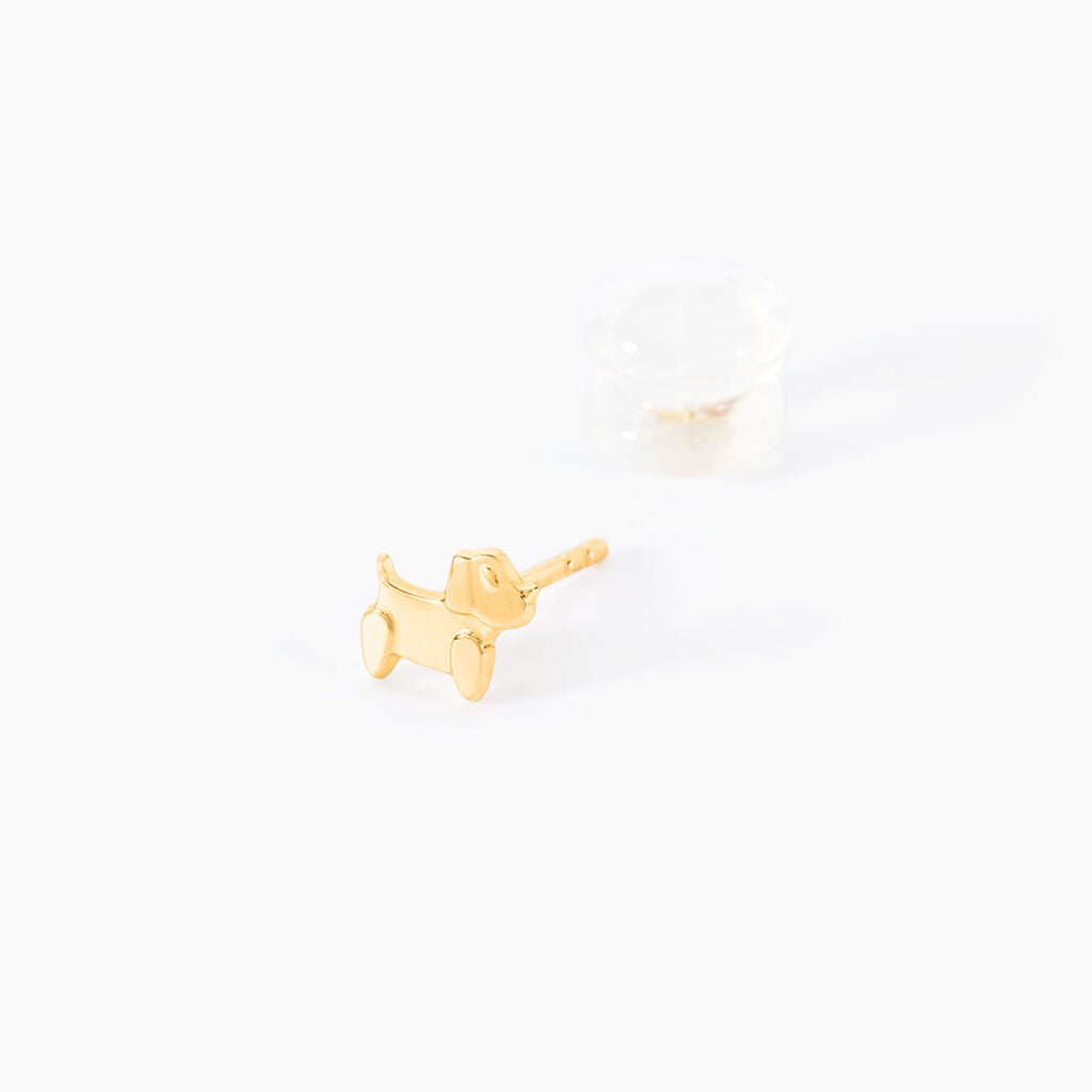 Boucles D'oreilles Puces Lassi Or Jaune - Clous d'oreilles Famille | Histoire d&rsquo;Or