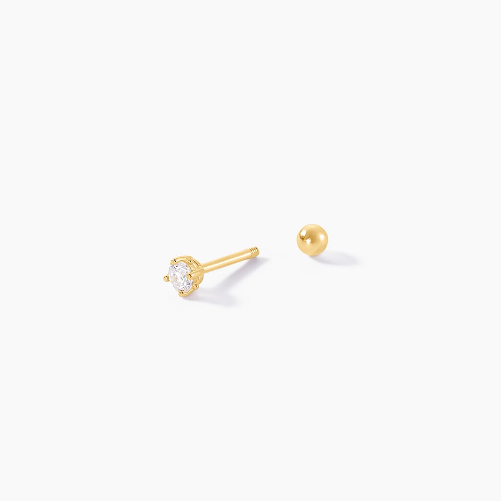 Piercing D'oreilles Joanina Or Jaune Oxyde De Zirconium - Piercing Conch Femme | Histoire d&rsquo;Or