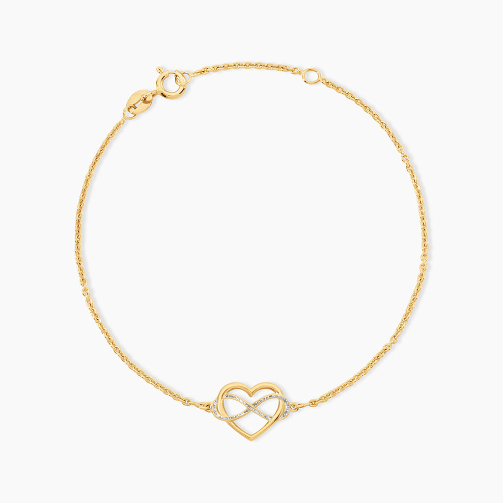 Bracelet Lovina Argent Dor&eacute; A L'Or 750/1000 - S&eacute;lection demoiselle d'honneur Femme | Histoire d&rsquo;Or