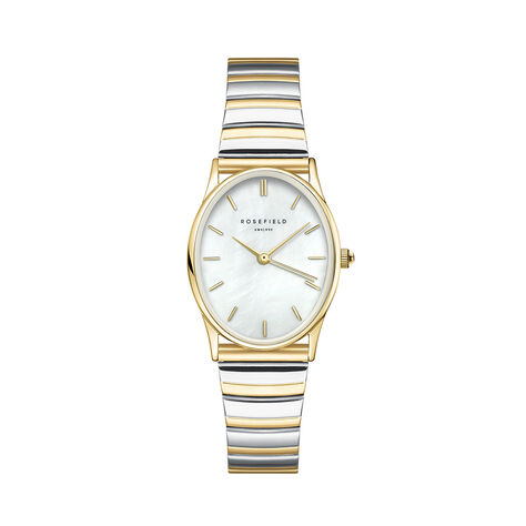 Montre Rosefield Oval Nacre Blanche - Montres &eacute;tanches Femme | Histoire d&rsquo;Or