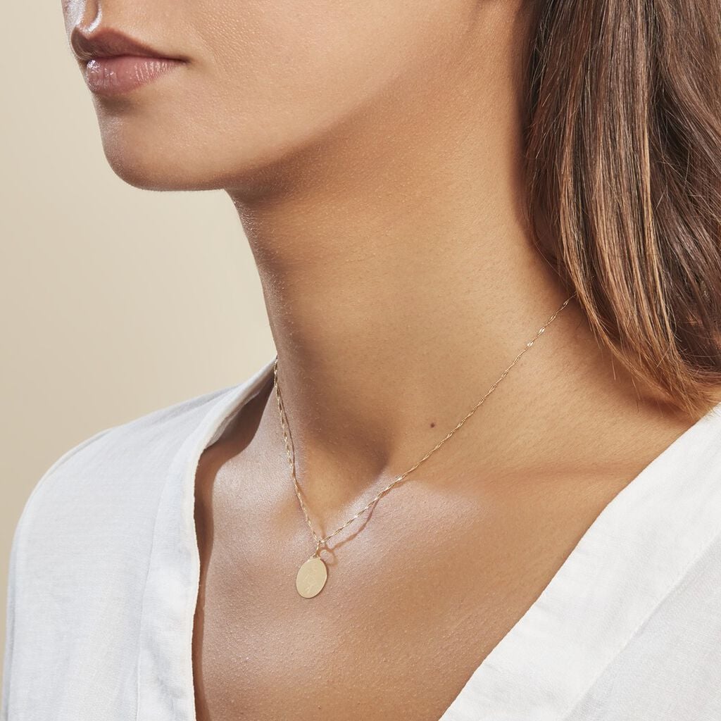 Pendentif Lamie Zodiaque Or Jaune - Pendentifs gravables Unisex | Histoire d&rsquo;Or