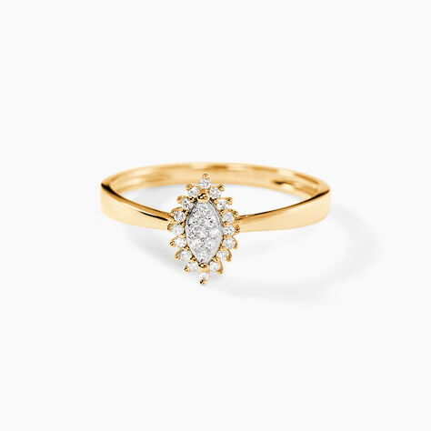 Bague Leonille Or Jaune Diamant - Bagues pierres pr&eacute;cieuses Femme | Histoire d&rsquo;Or