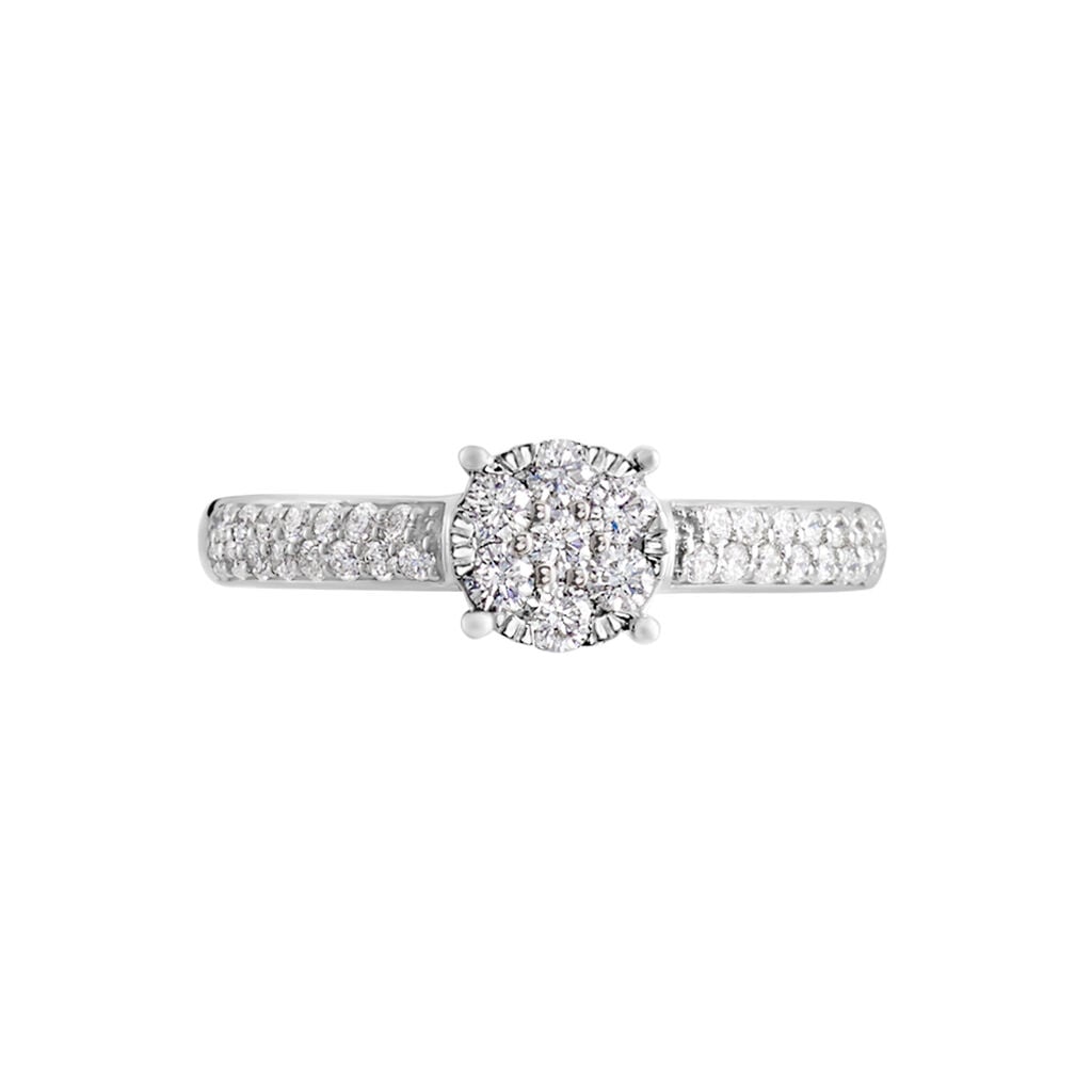 Bague Julia Platine Blanc Diamant - Bijoux Pierres Pr&eacute;cieuses Femme | Histoire d&rsquo;Or