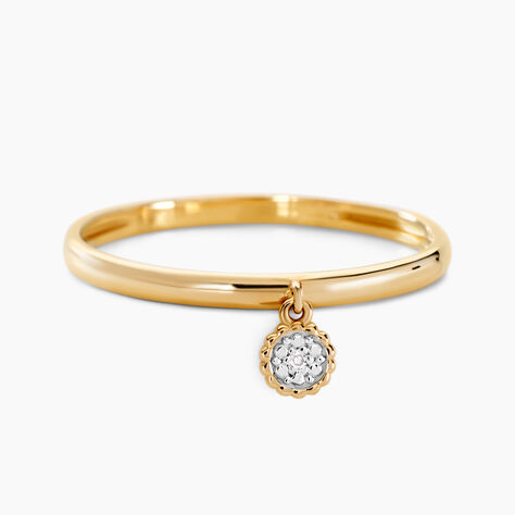 Bague Mon Premier Diamant Or Jaune Diamant - Bagues de fian&ccedil;ailles vintage Femme | Histoire d&rsquo;Or