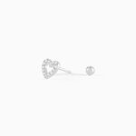 Piercing D'oreille Unitaire Argent Blanc Cort Oxyde De Zirconium - Piercing Conch Femme | Histoire d&rsquo;Or