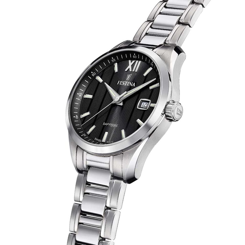 Montre Festina Swiss Made 37,5 Noir - Montres suisses Homme | Histoire d&rsquo;Or