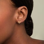 Boucles D'Oreilles Puces Sunlight Argent Dor&eacute; A L'Or 750/1000 - Boucles d'oreilles fantaisie Femme | Histoire d&rsquo;Or