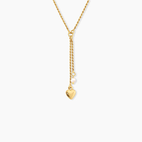 Collier No&euml;lla Argent Dor&eacute; A L'Or 750/1000 Perle De Culture - Colliers pierre Femme | Histoire d&rsquo;Or