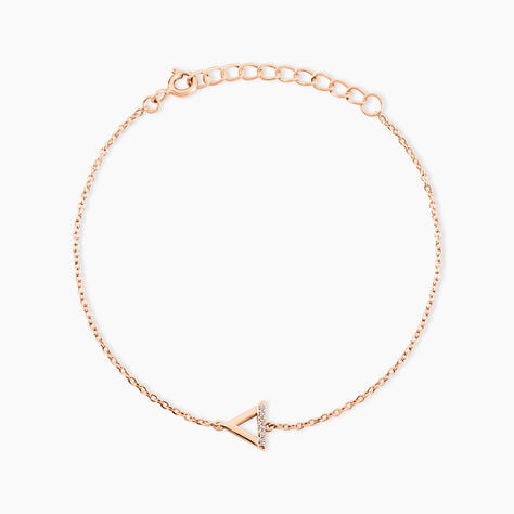 Bracelet Lorena Argent Rose Oxyde De Zirconium - Bracelets Pierre Femme | Histoire d&rsquo;Or