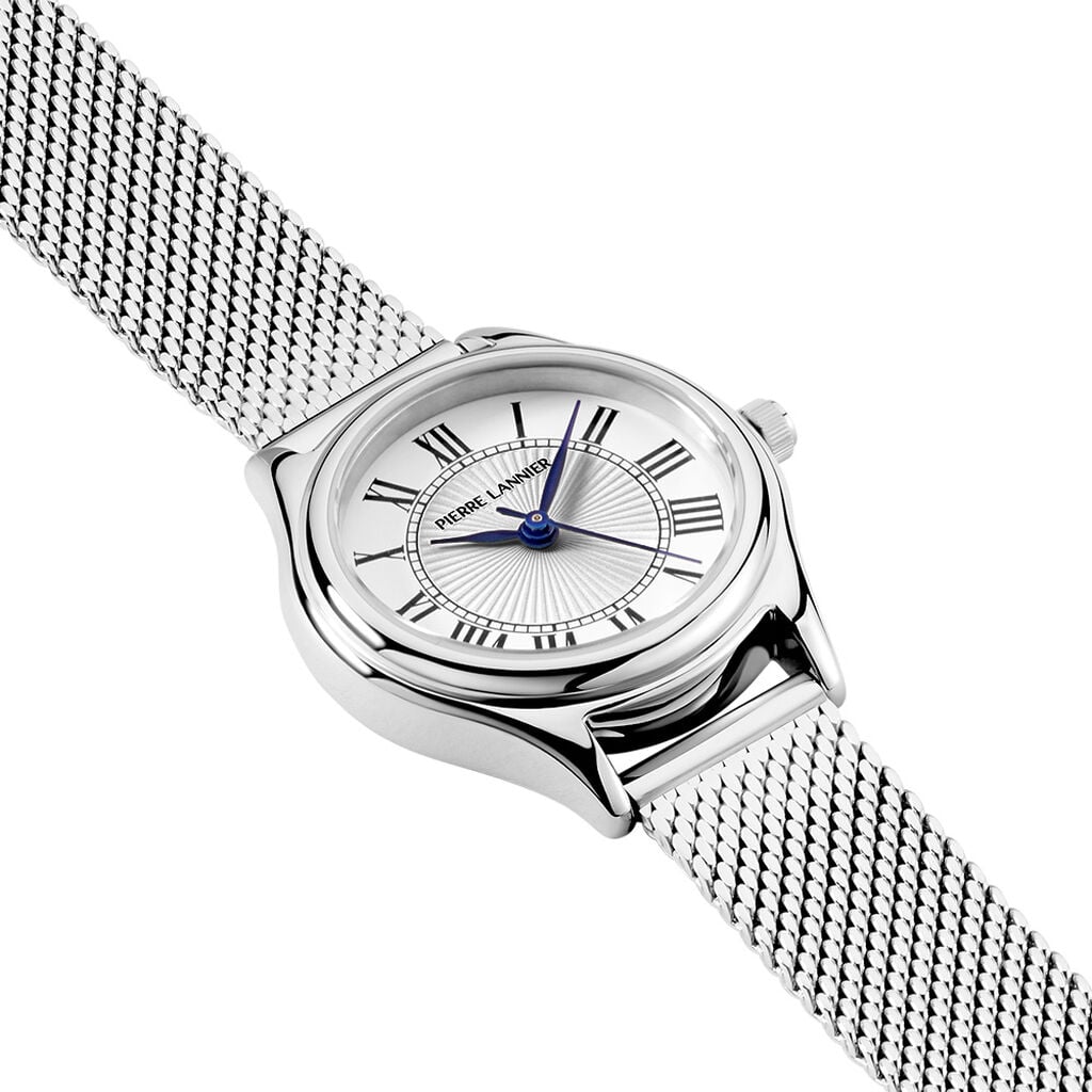 Montre Pierre Lannier Lannier Pya Blanc - Montres &eacute;tanches Femme | Histoire d&rsquo;Or