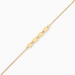 Bracelet Lueur Argent Dor&eacute; A L'Or 750/1000 - Bracelets Medailles Femme | Histoire d&rsquo;Or