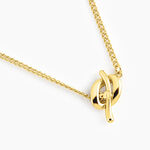 Collier Allure Argent Jaune - Bijoux sans pierre Femme | Histoire d&rsquo;Or