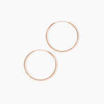 Creoles Argent Rose Olympia - Cr&eacute;oles fantaisie Femme | Histoire d&rsquo;Or