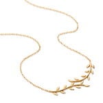 Collier Folia Plaqu&eacute; Or Jaune - S&eacute;lection demoiselle d'honneur Femme | Histoire d&rsquo;Or