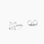 Boucle D'oreille Puce Unitaire Paco Argent Blanc Oxyde De Zirconium - Boucles d'oreilles empierr&eacute;es Homme | Histoire d&rsquo;Or