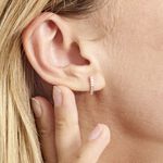 Creoles Or Rose Jacoba Oxydes - Boucles d'oreilles empierr&eacute;es Femme | Histoire d&rsquo;Or