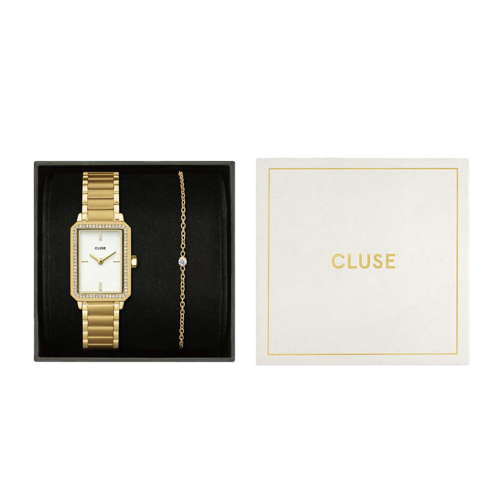 Coffret De Montre Cluse Fluette Blanc - Montres Coffrets Femme | Histoire d&rsquo;Or
