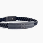 Bracelet Cuir De Vache Noir - Bracelets Tress&eacute;s Homme | Histoire d&rsquo;Or