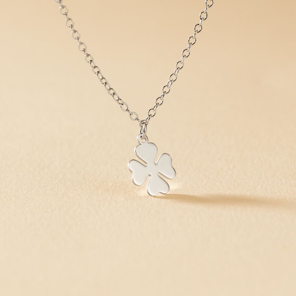Collier Naomie Argent Blanc - Colliers fantaisie Femme | Histoire d&rsquo;Or