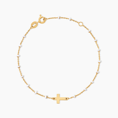 Bracelet Krystle Argent Dor&eacute; A L'Or 750/1000 - Bijoux sans pierre Femme | Histoire d&rsquo;Or