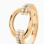 Bague Cyllia Plaqu&eacute; Or Jaune Oxyde De Zirconium - Bagues avec pierre Femme | Histoire d&rsquo;Or