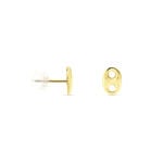 Boucles D'oreilles Puces Cara Or Jaune - Boucles d'oreilles 18 carats Famille | Histoire d&rsquo;Or