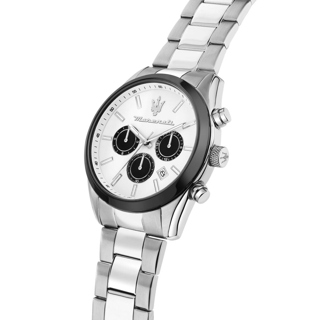 Montre Maserati Attrazione Blanc - Montres &eacute;tanches Homme | Histoire d&rsquo;Or