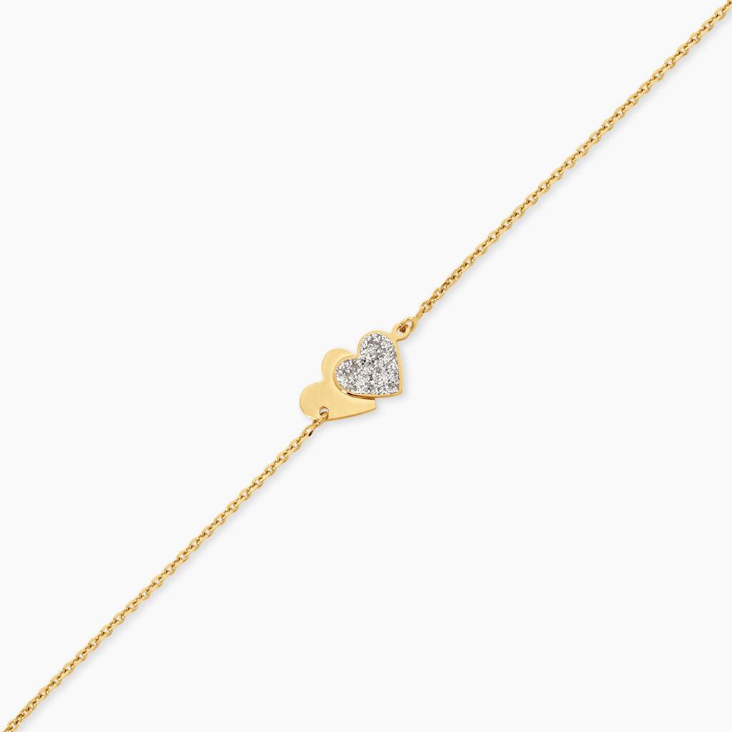 Bracelet Zora Argent Dor&eacute; A L'Or 750/1000 - S&eacute;lection demoiselle d'honneur Femme | Histoire d&rsquo;Or