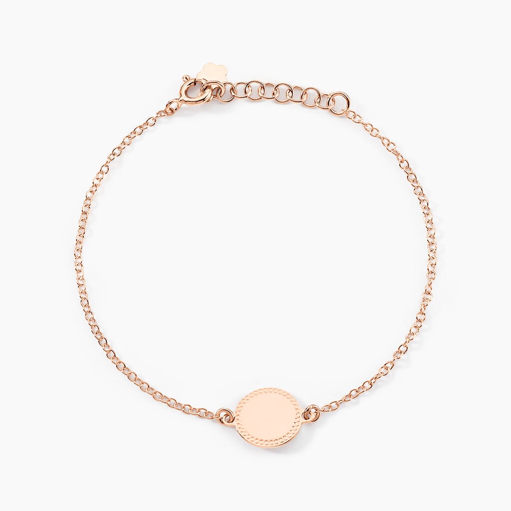 Bracelet Tam Argent Rose - Bracelets Medailles Femme | Histoire d&rsquo;Or