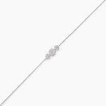 Bracelet Automne Or Blanc Diamant - Bracelets Medailles Femme | Histoire d&rsquo;Or