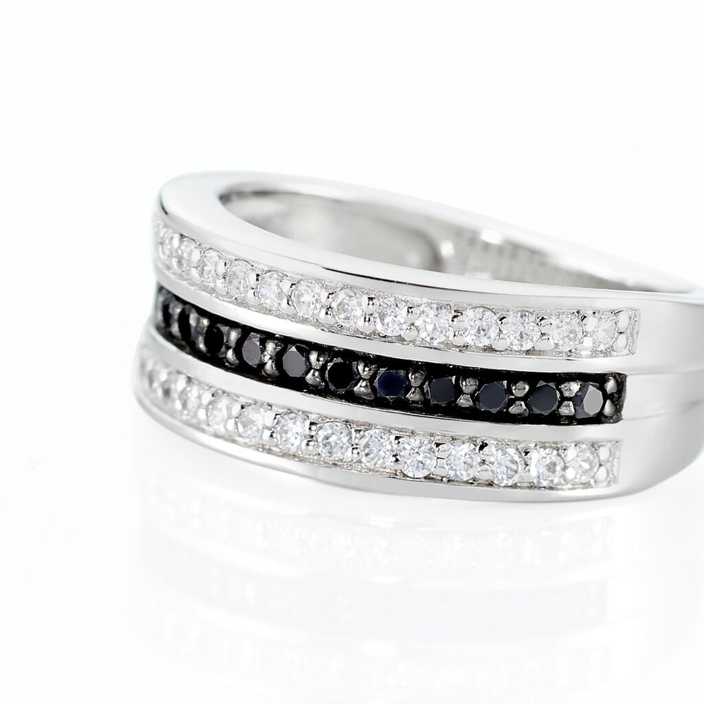 Bague Kelyan Argent Blanc Oxyde De Zirconium - Bijoux avec pierres Femme | Histoire d&rsquo;Or