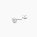 Boucles D'oreilles Puces Virgie Argent Blanc - Boucles d'oreilles Mix and Match Femme | Histoire d&rsquo;Or