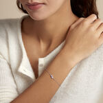 Bracelet Purple Bloom Argent Blanc Oxyde De Zirconium - Bracelets Pierre Femme | Histoire d&rsquo;Or