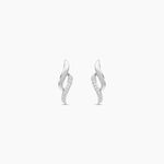 Boucles D'oreilles Puces Callum Or Blanc Diamant - Boucles d'oreilles pierres pr&eacute;cieuses Femme | Histoire d&rsquo;Or