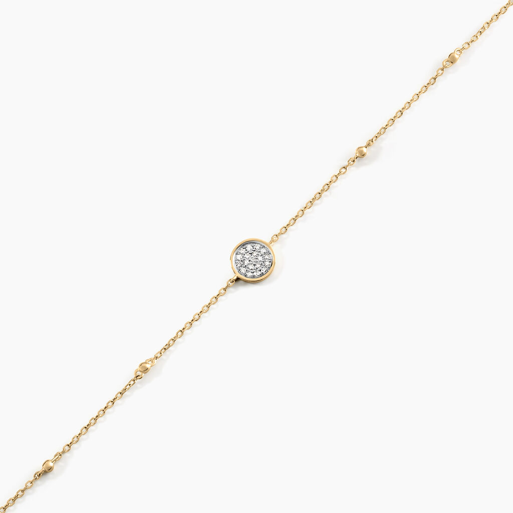 Bracelet Melisane Or Jaune Diamant - Bracelets Pierre Femme | Histoire d&rsquo;Or