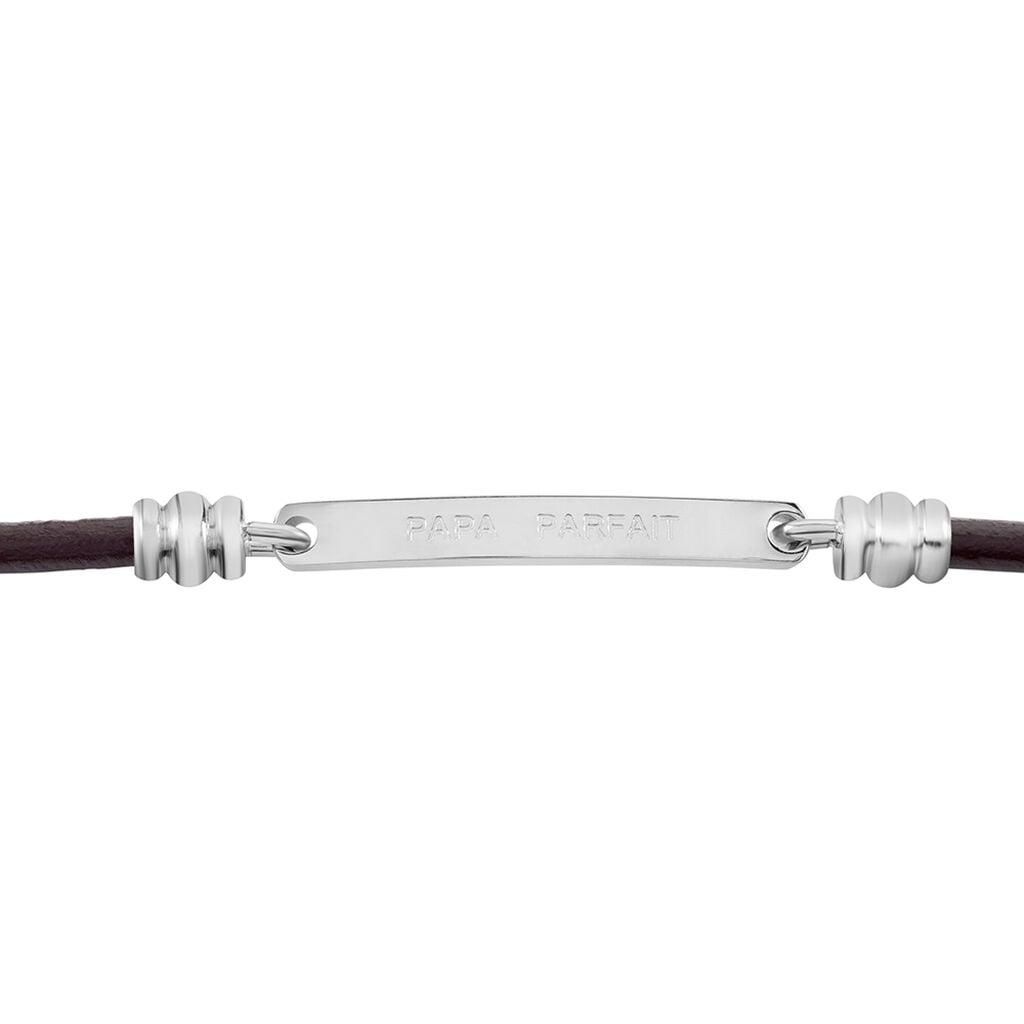 Bracelet Acier Blanc Gaspard - Bracelets Message Homme | Histoire d&rsquo;Or