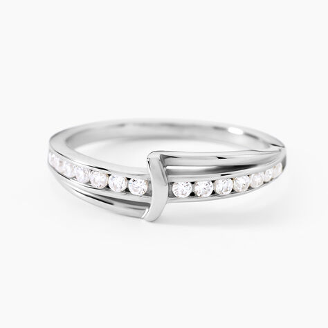 Bague Pernilla Argent Blanc Oxyde De Zirconium - Bagues fines Femme | Histoire d&rsquo;Or