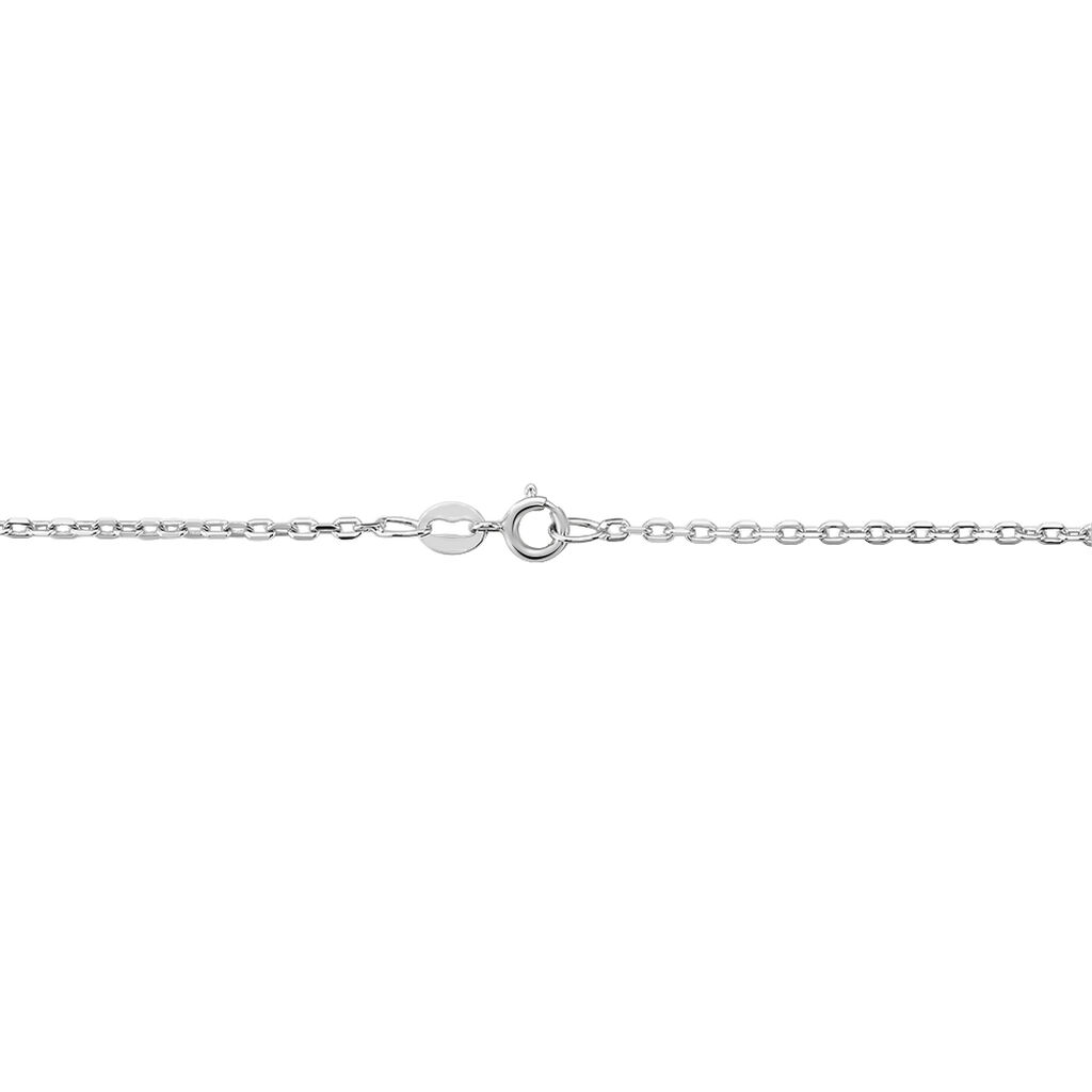 Cha&icirc;ne Igoa Maille For&ccedil;at Diamantee Or Blanc - Chaines Famille | Histoire d&rsquo;Or