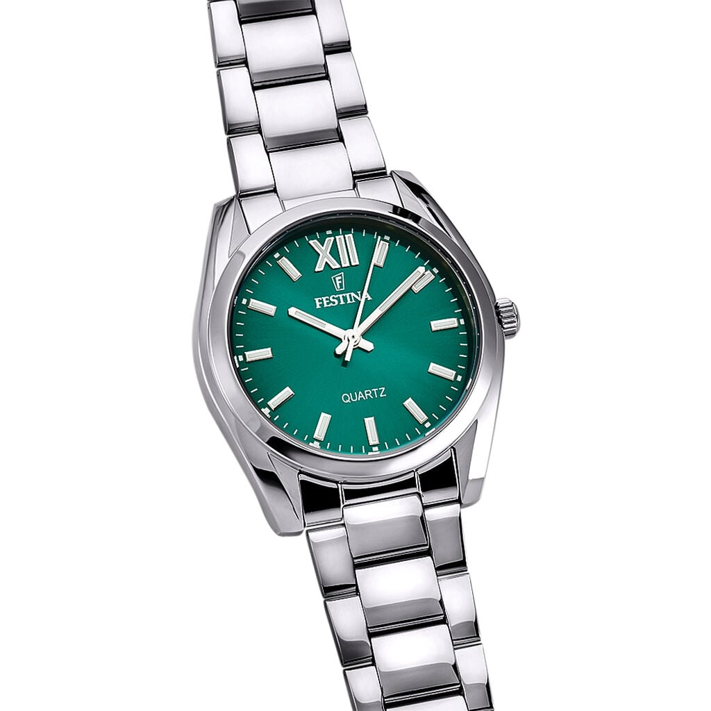 Montre Festina Boyfriend Vert - Montres &eacute;tanches Femme | Histoire d&rsquo;Or