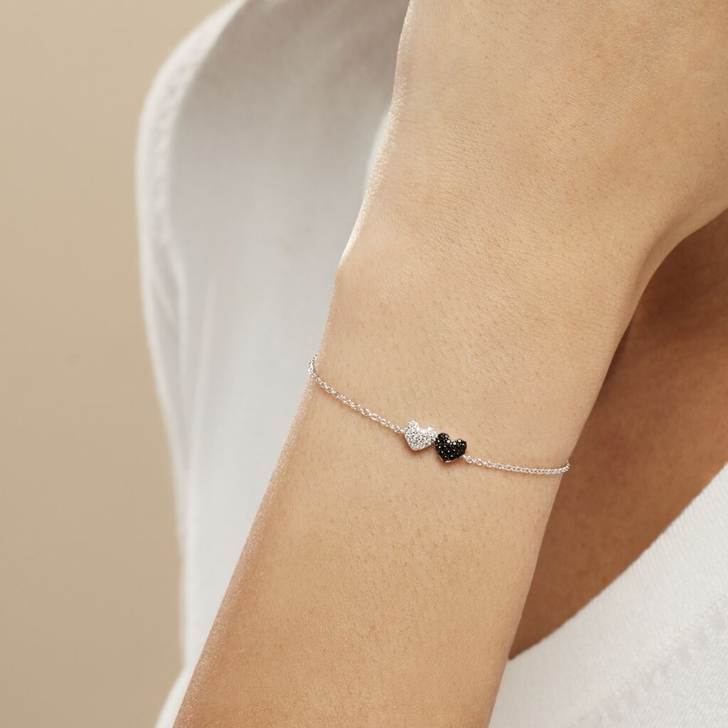 Bracelet Clementine Argent Blanc Oxyde De Zirconium - Bracelets Pierre Femme | Histoire d&rsquo;Or