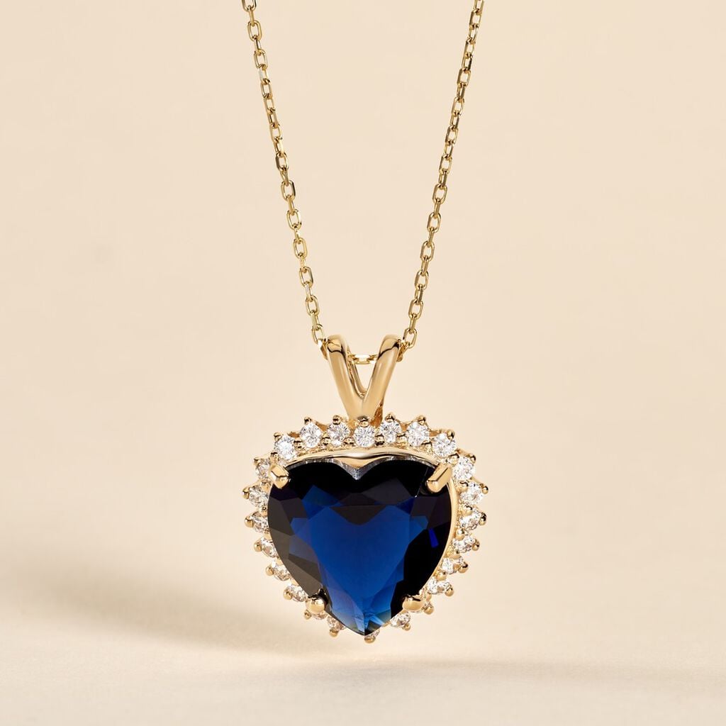Pendentif Nelsa Plaqu&eacute; Or Jaune Oxyde De Zirconium - Pendentifs empierr&eacute;s Femme | Histoire d&rsquo;Or