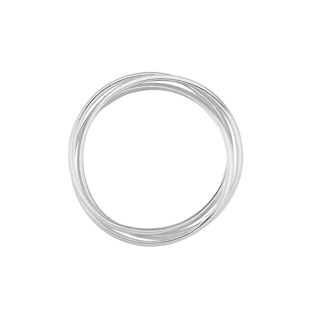 Alliance Filipine Demi Jonc Classique Argent Blanc - Alliances Classiques Famille | Histoire d&rsquo;Or