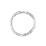 Alliance Filipine Demi Jonc Classique Argent Blanc - Alliances Classiques Famille | Histoire d&rsquo;Or